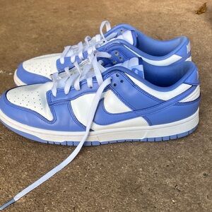 Nike Sky Blue and White Athletic Shoes dunk lo